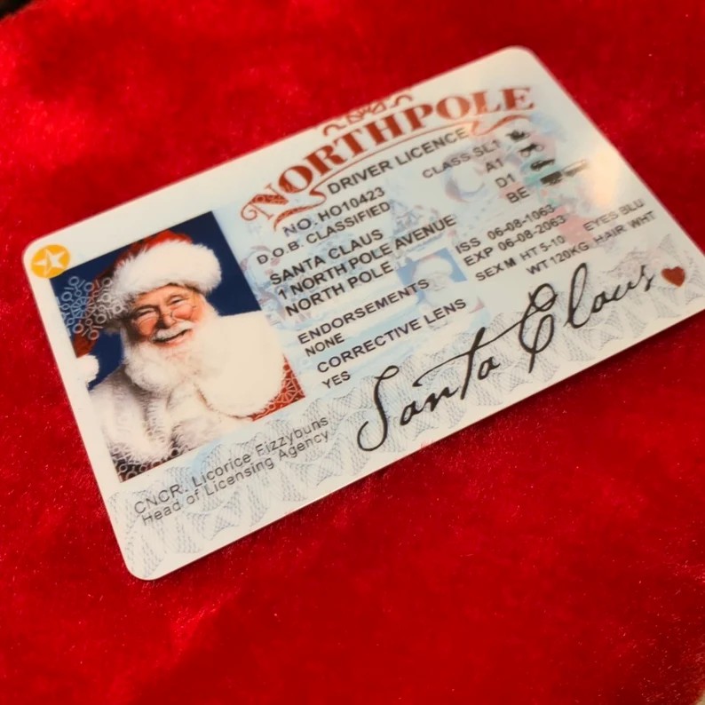 (🎄Early Christmas Sale - 49% OFF)Santa's Driver's License-Buy 3 Get 2 Free