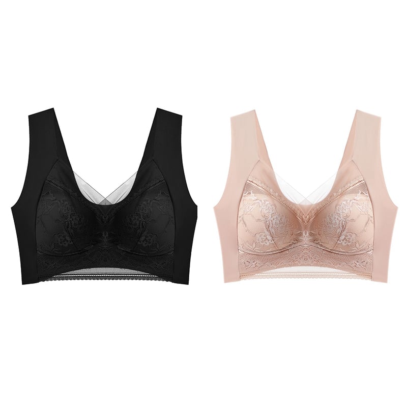 🔥Last Day Buy 1 Get 2 Free🔥Women’s Lace Silk Push Up Bra