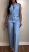 Ladies' Collar Solid Color Temperament Commuting Suit