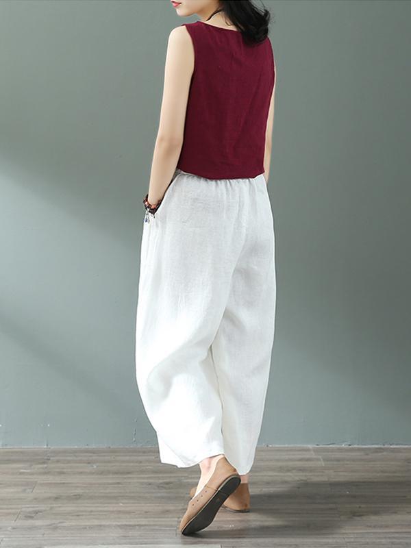 Jossie Willow Cotton & Linen Wide Leg Pant