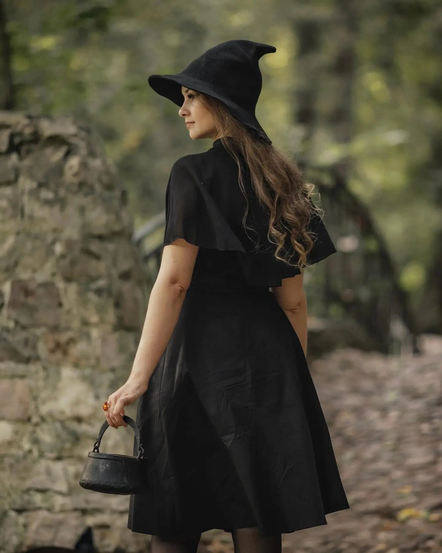 🎁Last Day Sale - 70% OFF👻Women Gothic Knitting Black Wizard Hat