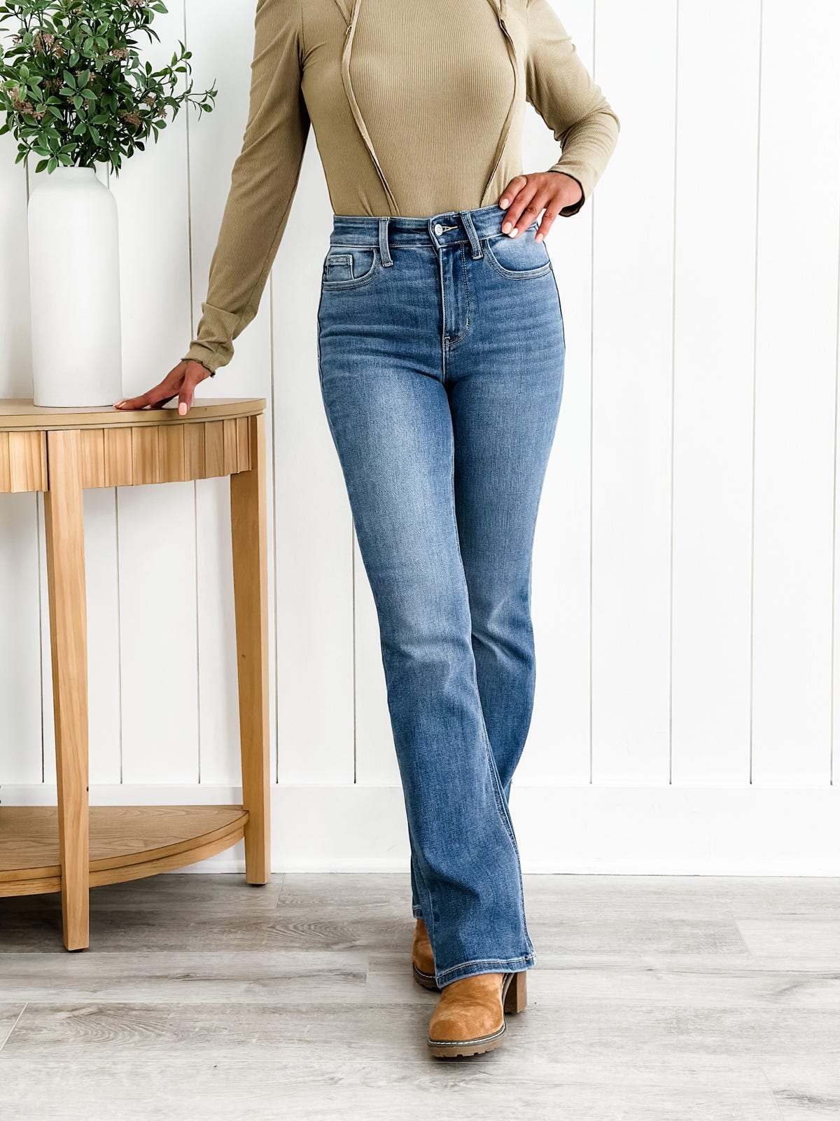 (🎉Last Day Promotion 50% OFF) 👖Holy Grail Tummy Control Bootcut Jeans - Buy 2 Get Extra 15% OFF & FREE SHIPPING