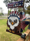 Patriotic Eagle American Flag Windspinner