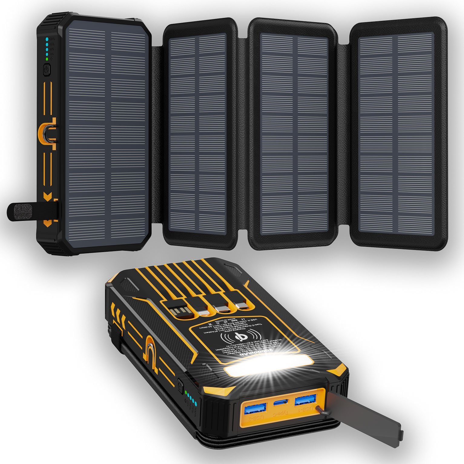 🎄TikTok Christmas Sale -70% OFF✨Outdoor Foldable Solar Large Capacity Charger Mobile Power Bank