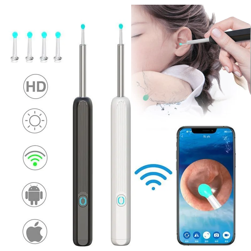 🔥Last Day Promotion 50% OFF🔥Wi-Fi visible Ear Wax Remover, USB 1080P HD load otoscope