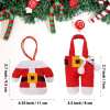 6 Pieces Christmas Silverware Holders Knife Fork Pouch Bag