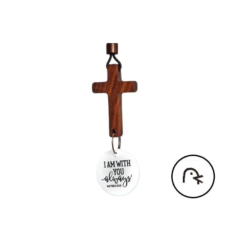 💥LAST DAY SALE 50% OFF💥Bible Verse Car Rearview Hanging Cross Ornament