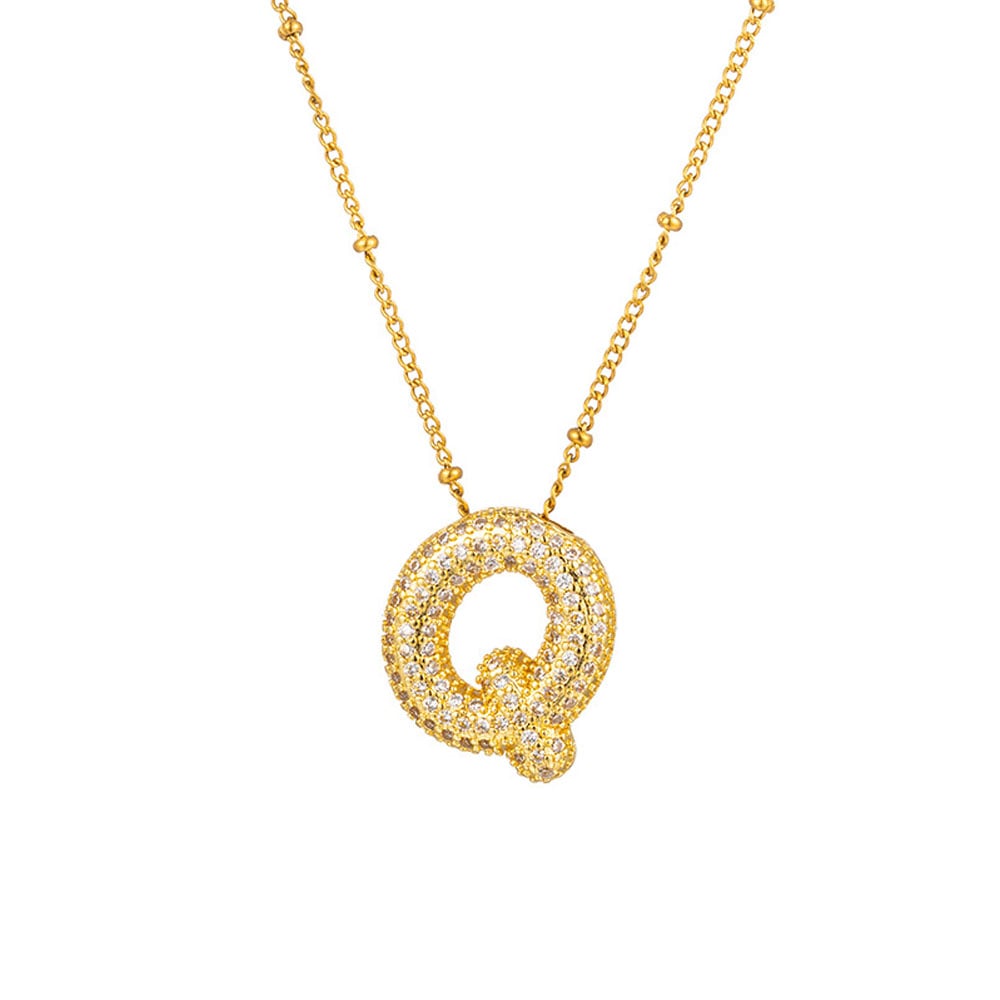 🔥Last Day Promotion 48% OFF-🎁-Initial Bubble Necklace