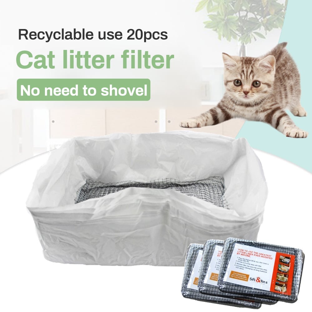 (🎅EARLY XMAS SALE - 49% OFF) Reusable Cat Litter Liners Bag💥BUY 2 GET EXTRA 10%OFF