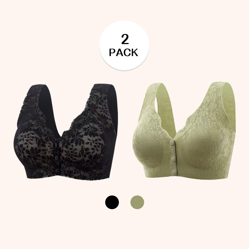 🎁LAST DAY 45% OFF🎁New Arrivals Front Closure Zero Feel Lace Full Coverage Bra