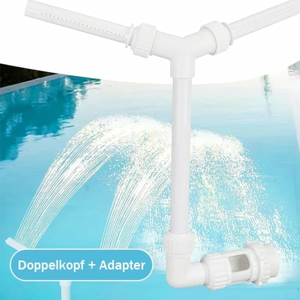 🔥Letzter Tag 49% Rabatt💦Fluoreszierender Doppelkopf-Poolbrunnen