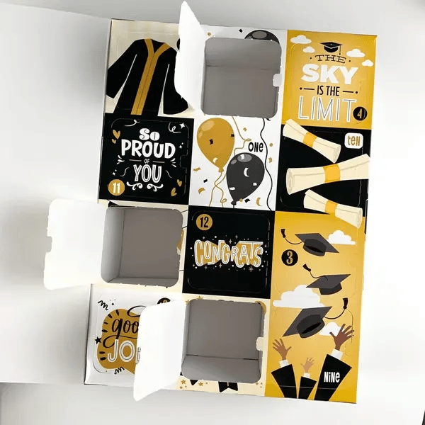 DIY Graduation Gift Boxes | 12 Days of Congrats Packaging