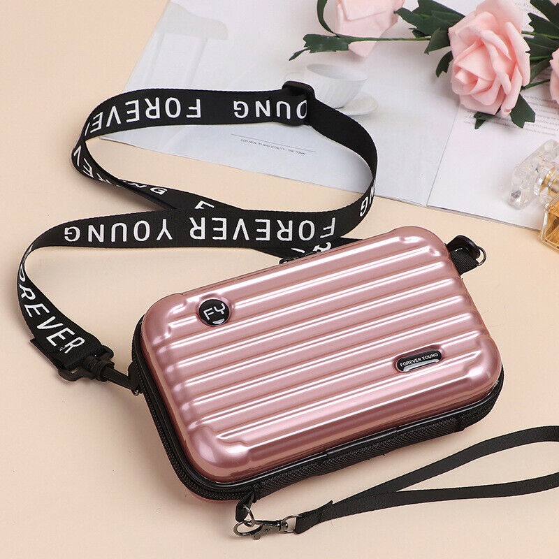 🔥(Last Day Sale- 50% OFF) Mini Suitcase Shape Crossbody Bag Shoulder Bag