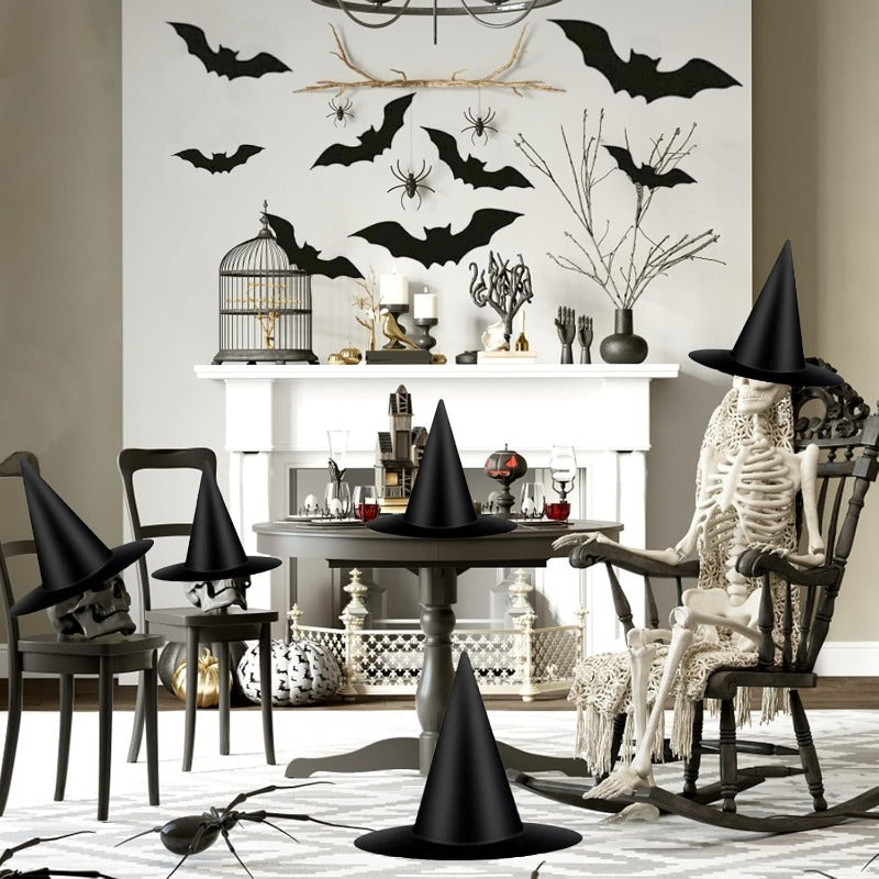 💥LAST DAY SALE 50% OFF💥Hanging Witch Hat & Bat Set