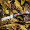 🔪 Folding EDC Pocket Knife – Classic Wood Handle