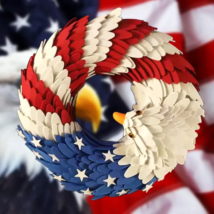 🔥Handmade American Eagle Patriot Wreath (Buy 2 Free Shipping)