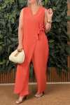 🔥Hot Sale 49% OFF🔥 - Women's Casual V-neck Cross Strap Jumpsuit