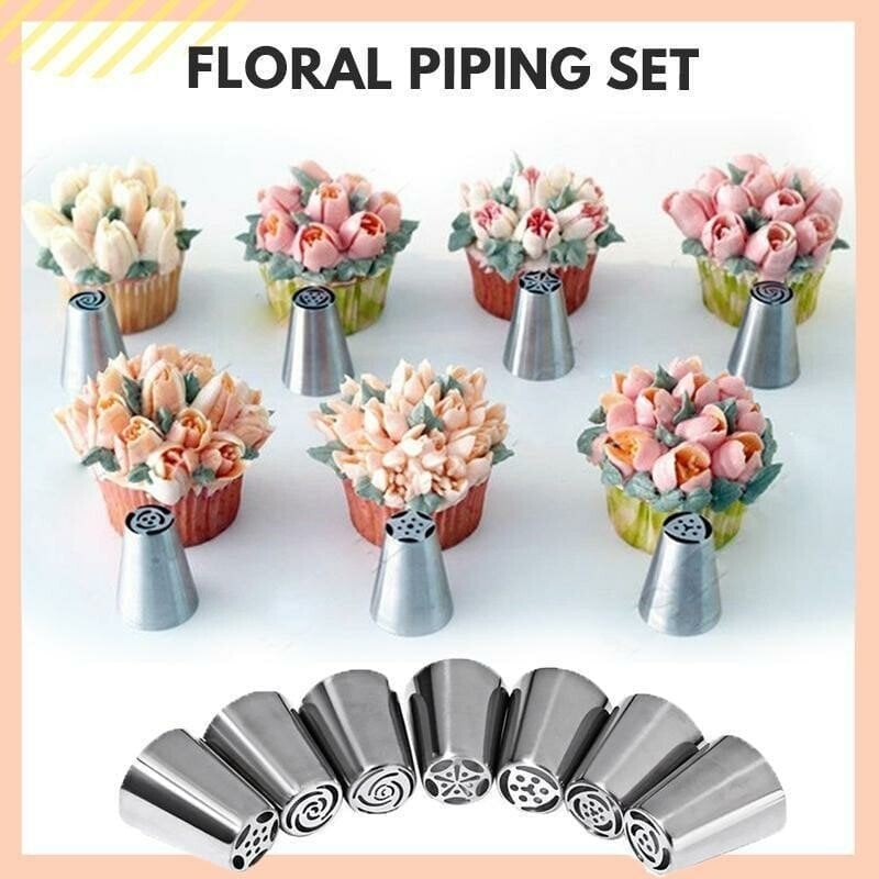 Cake Decor Piping Tips & Create Unique Cupcake Decorating