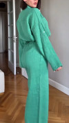Women's Collar Solid Color Casual Suit