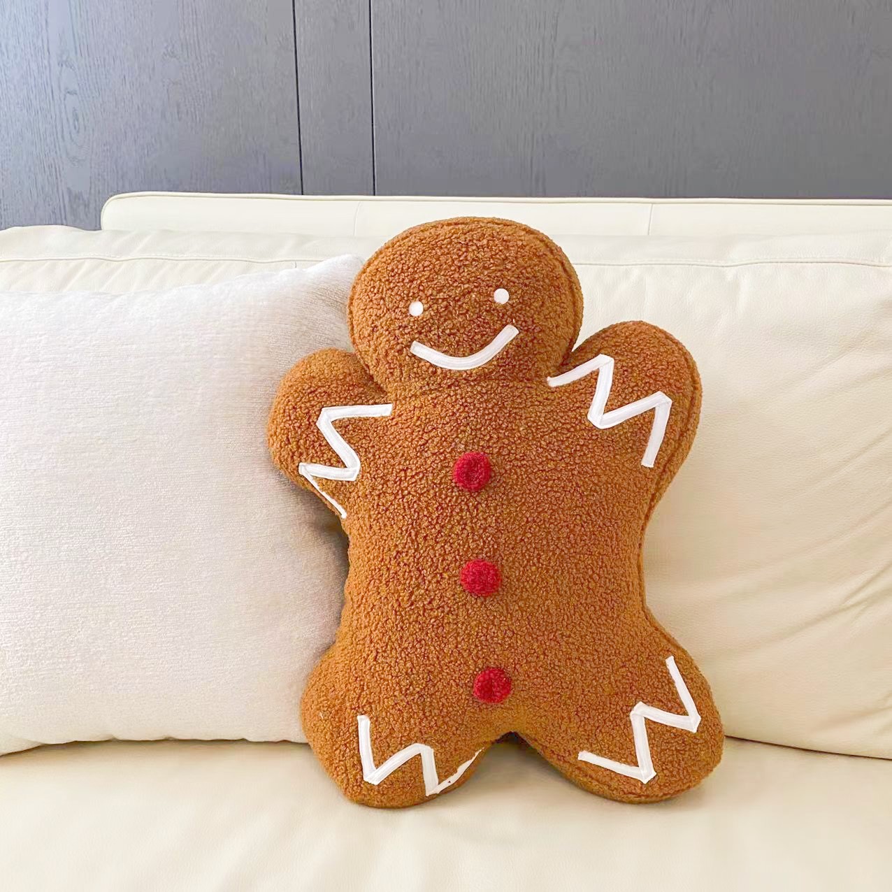 (🌲Early Christmas Sale - 49% OFF)🎁Gingerbread Man Wool Pillow