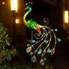 Glintoper Solar Garden Lights, 39 Inch Height Outdoor Metal Peacock Decorative Garden Stakes-Buy 2 Free Shipping