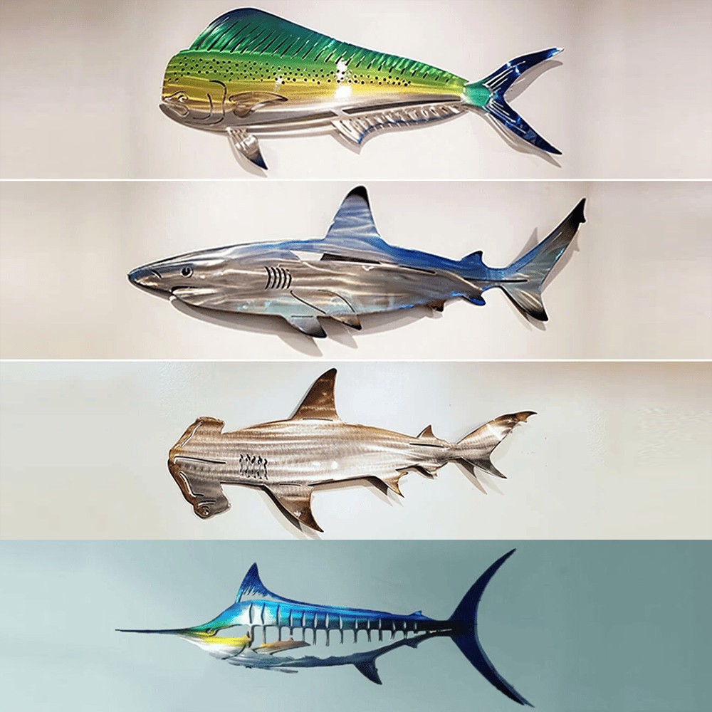 🔥Last Day 49% OFF🔥 - 🦈 Metal Shark Art Wall Decor