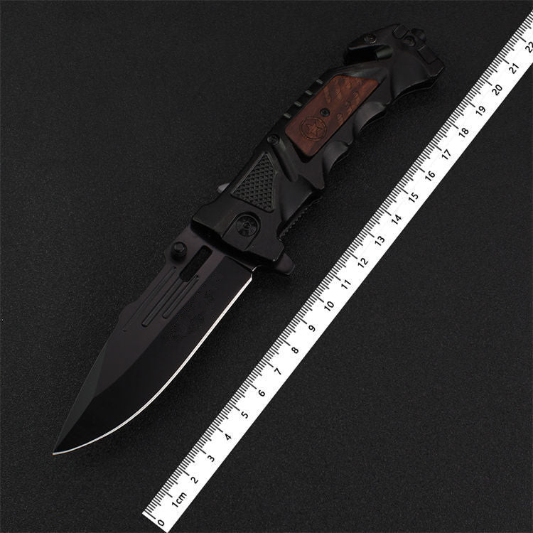 Father's Day Gifts-Black Cord Folding Knife