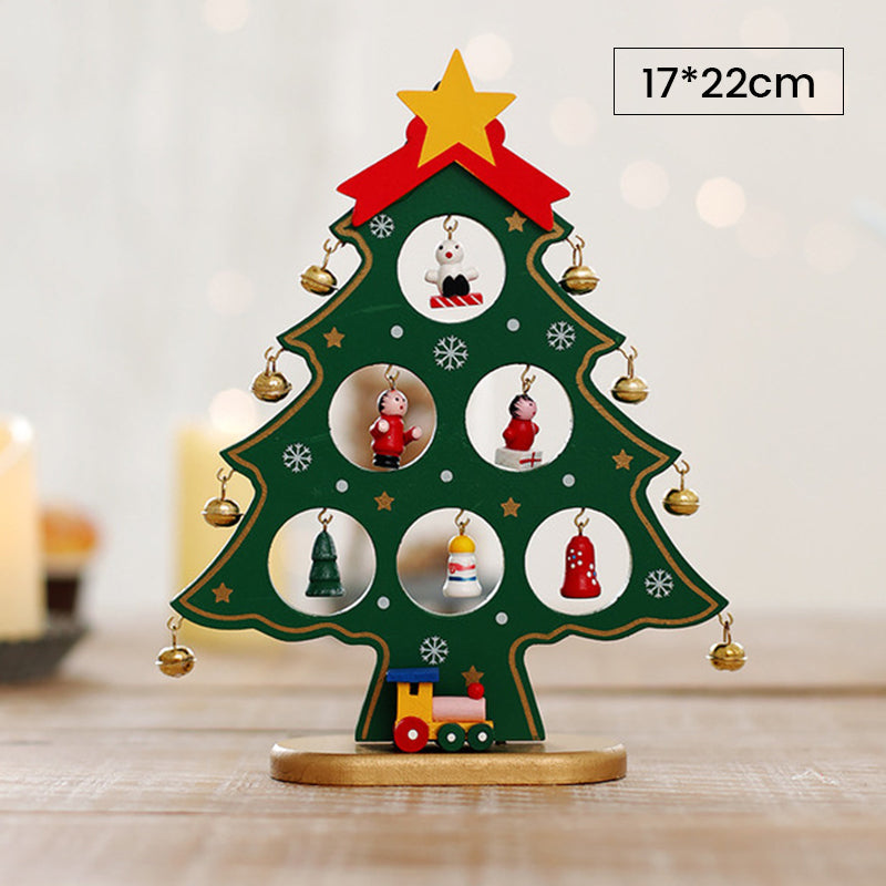 (🎄2022 Christmas Hot Sale- 49% OFF) DIY Wooden Mini Christmas Tree Set-Buy 4 Get Extra 20% OFF