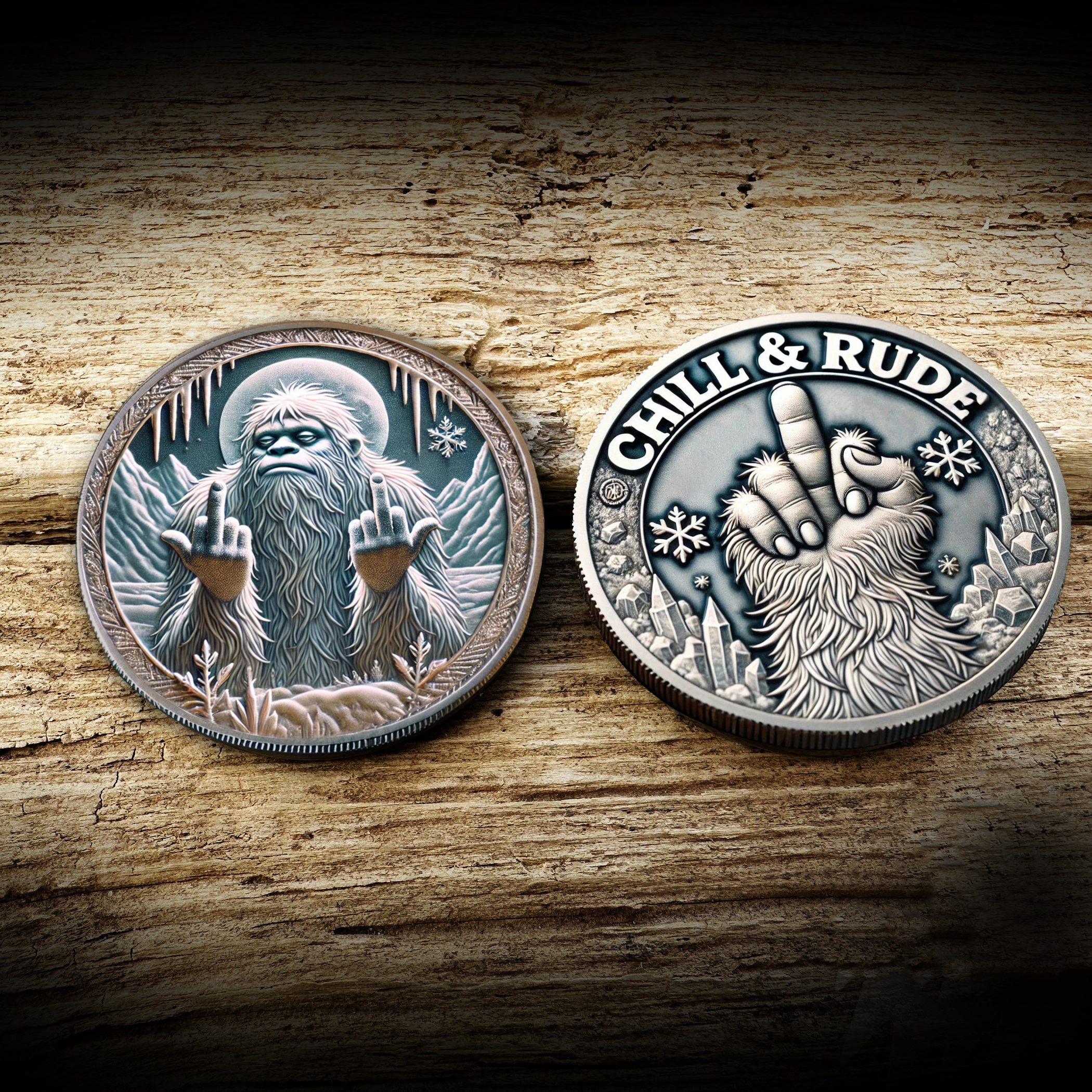 👣Rude Bigfoot & Chill Yeti Coins