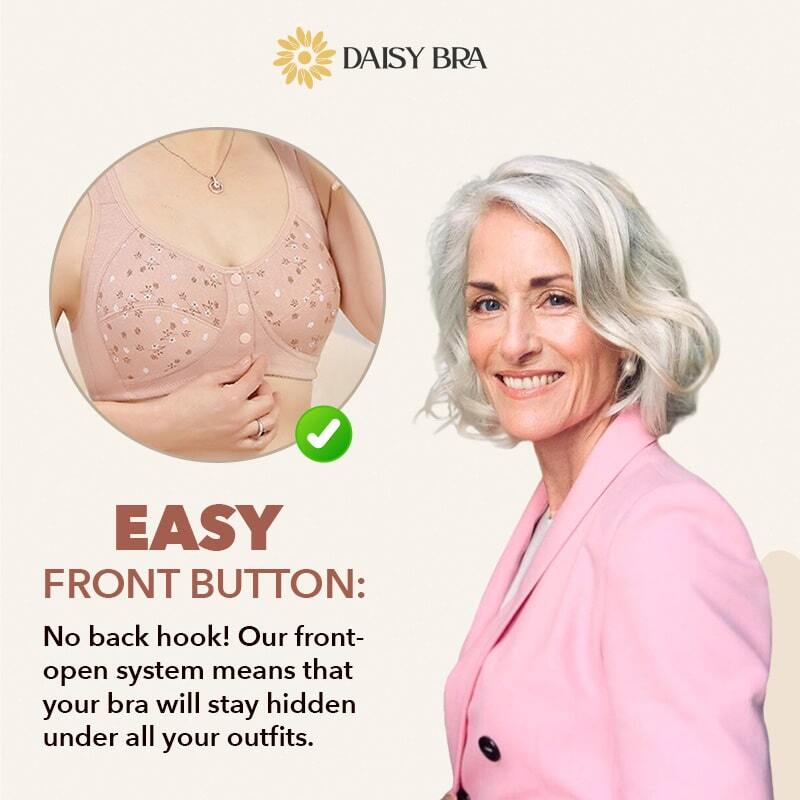 🔥Last day 80% OFF - 🌻Daisy Bra Comfortable & Convenient Front Button Bra