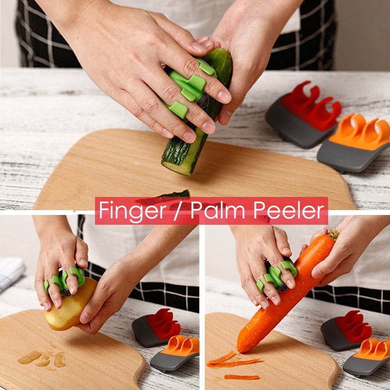 (SUMMER HOT SALE - Save 50% OFF) Two Finger Peeler-BUY 3 GET 3 FREE