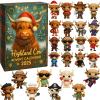 🐮Highland Cow Advent Calendar 2025 - 3D Highland cow doll 🎄✨(𝐋𝐮𝐜𝐚𝐬 𝐇𝐚𝐥𝐞 𝐇𝐚𝐧𝐝𝐦𝐚𝐝𝐞®)