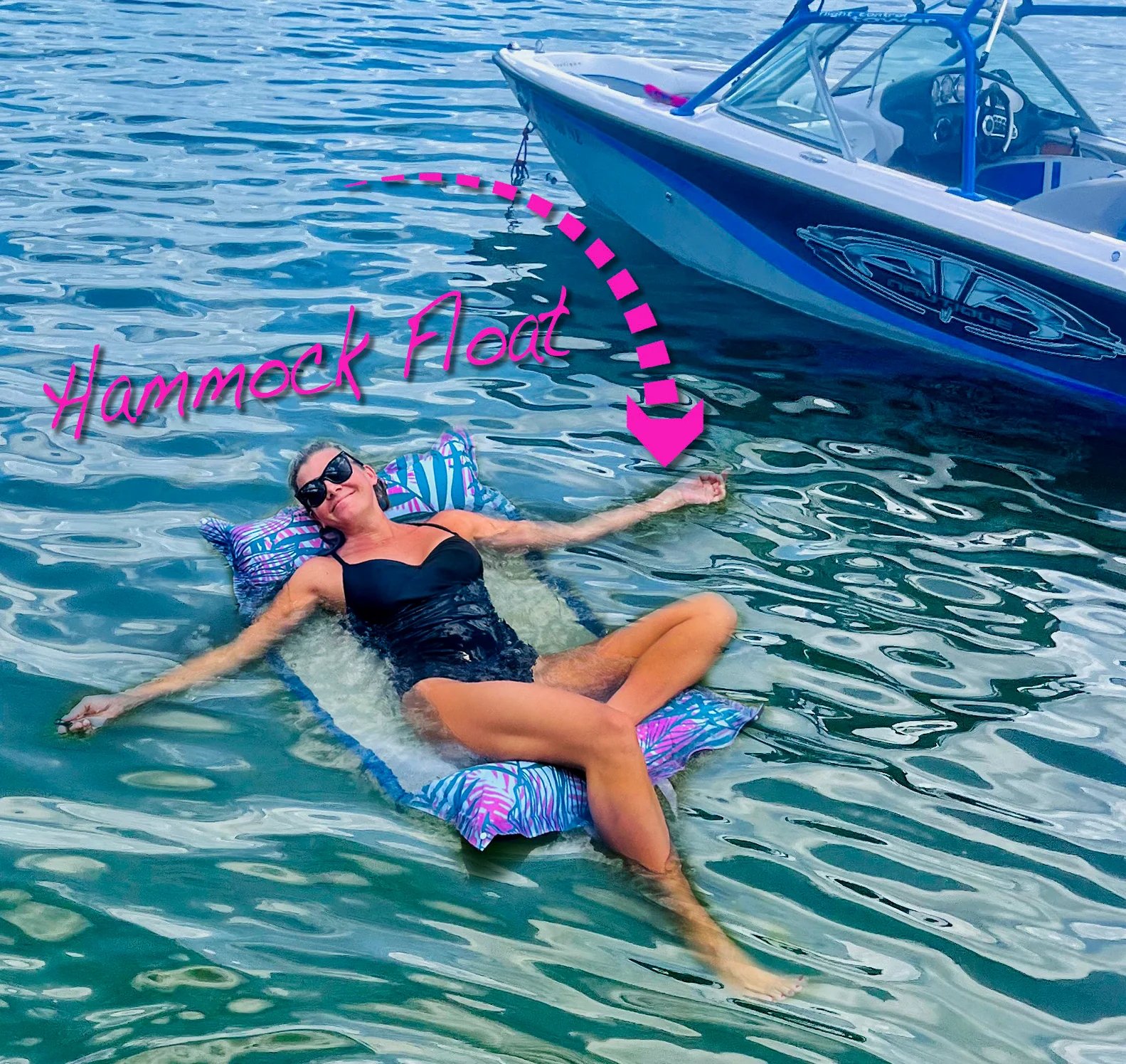 ⏰LAST DAY SALE 50% OFF💥2-In-1 Floating Hammock And Beach Tote
