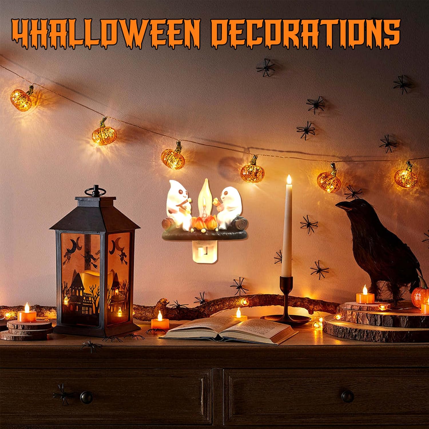 🔥Last Day Promotion 50% OFF🔥2025 Ghost Campfire Flickering Nightlight👻