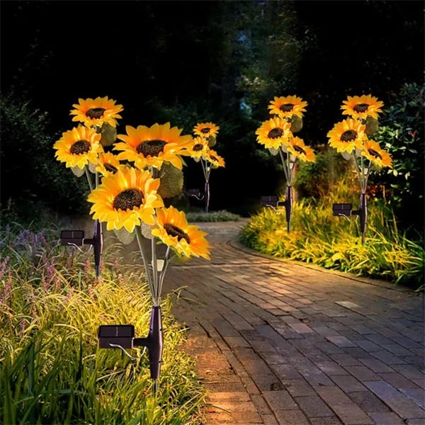 🌻Last Day 70% OFF-- Waterproof Solar Sunflower Light