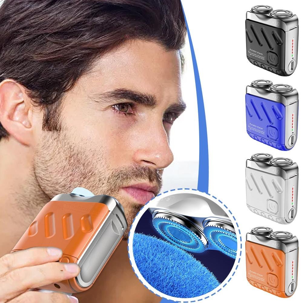 🔥Letzter Tag 49% RABATT🔥Tragbarer rotierender Elektrorasierer mit zwei Ringen