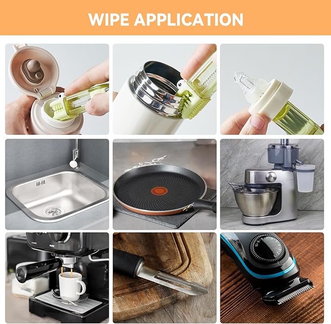 🍂TikTok Fall Mega Sale - 70% OFF🎉✨3-in-1 Crocodile Brush🐊Deep Cleaning for Narrow Cup Lids & Tableware Gaps 🧼