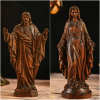 Hand Carved Sacred Heart of Jesus Virgin Mary Wooden Tabletop Ornament(𝐀𝐥𝐚𝐧 𝐄𝐰𝐞𝐧 𝐇𝐚𝐧𝐝𝐦𝐚𝐝𝐞®)