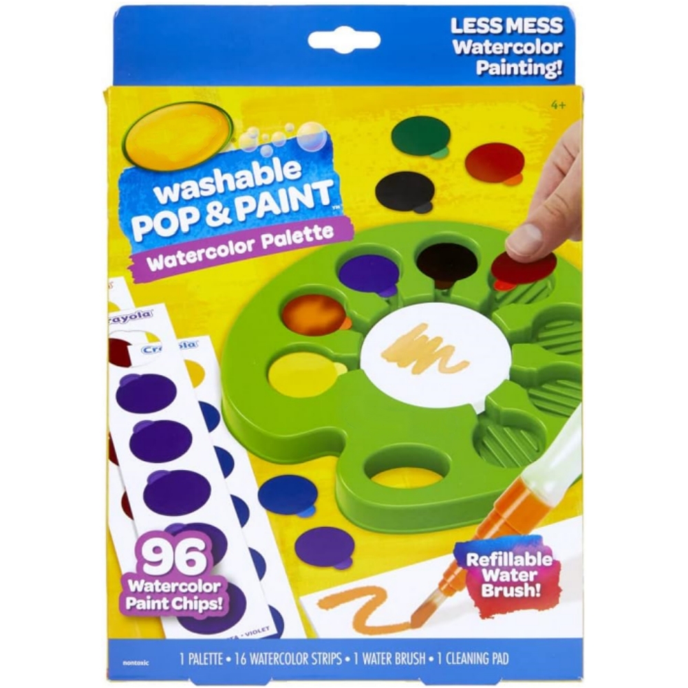 🔥On Sale🔥Watercolor Pop & Paint Palette, Washable Paint Kit