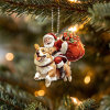 🎅Santa And Dog Hanging Ornament