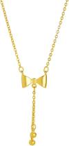 SUNNYOUTH Bow Necklace for Women Girls Bowknot Choker Necklace 14K Gold Plated Ribbon Choker Necklaces Fashion Jewelry Gifts