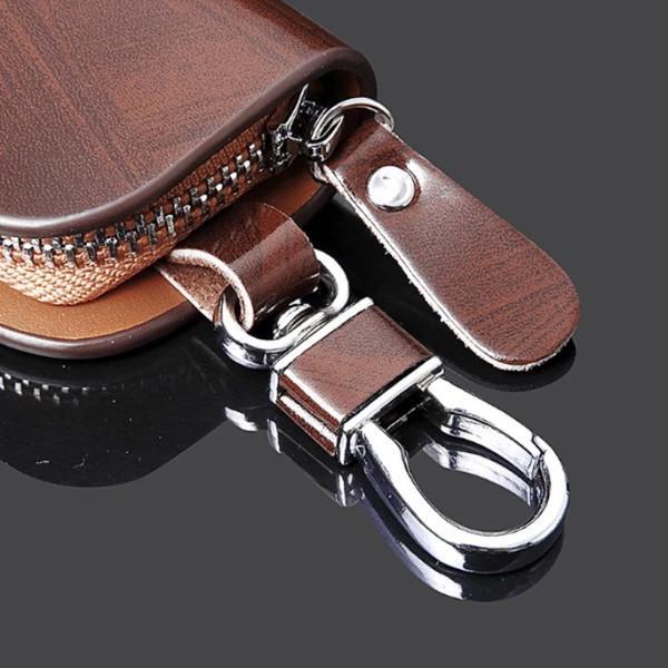 50% OFF Early Black Friday Sale - Car Logo Leather Wood Texture Car Key Case