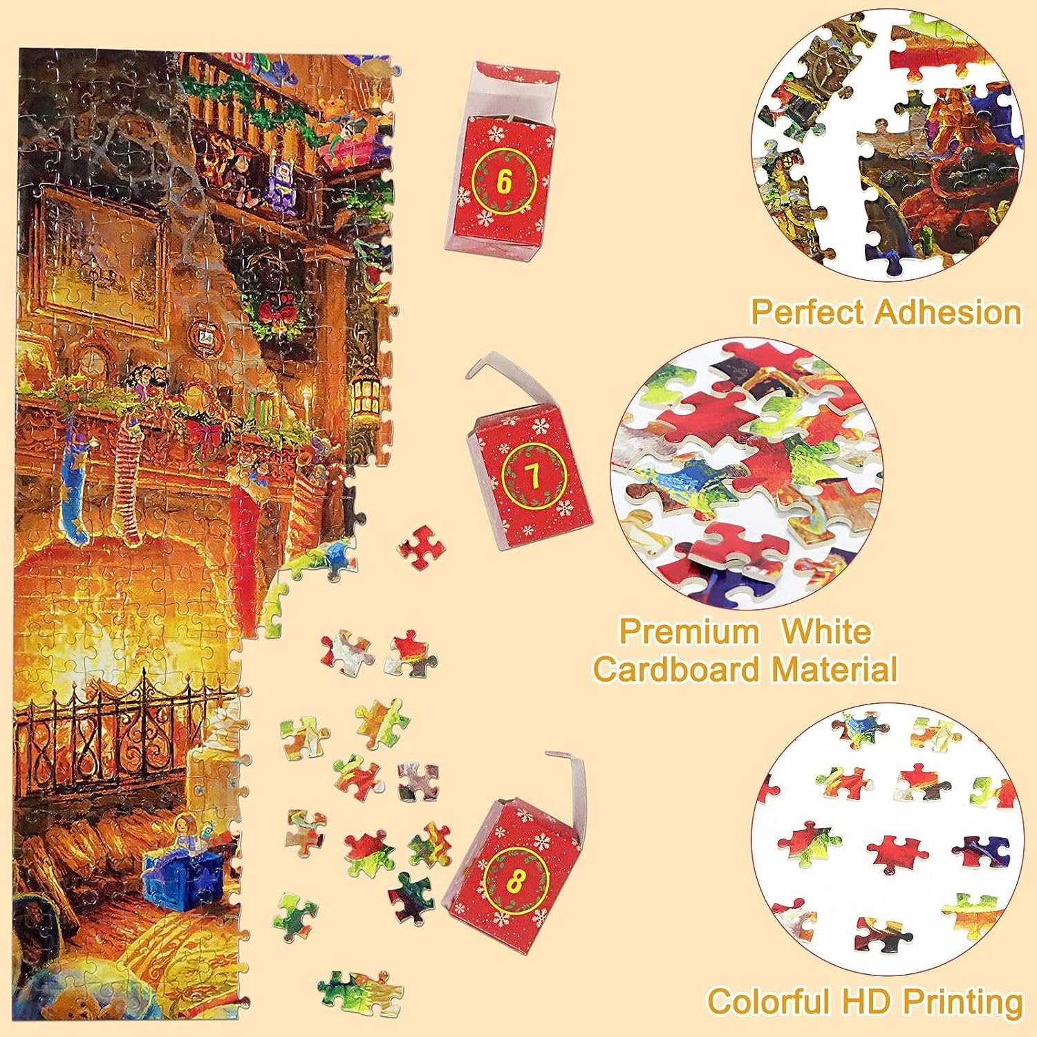 (🌲Early Christmas Sale- 50% OFF) Advent Calendar 2023 Christmas Jigsaw Puzzles