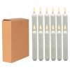 🎄Christmas Sales 48% OFF🔥6 PCS Window Flameless Led Taper Candles with Sensor Dusk to Dawn