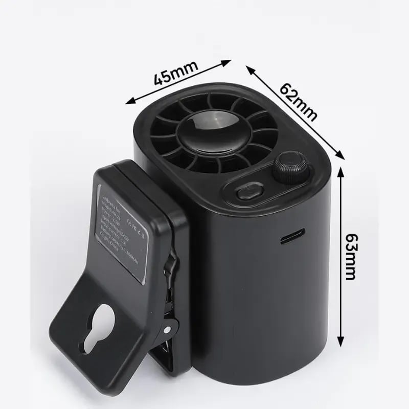 🎁TikTok Last Day Sale - 70% OFF🎉Car Clip On Fan with LED Display -360° Rotation, 100 Speeds Adjustable, USB Rechargeable
