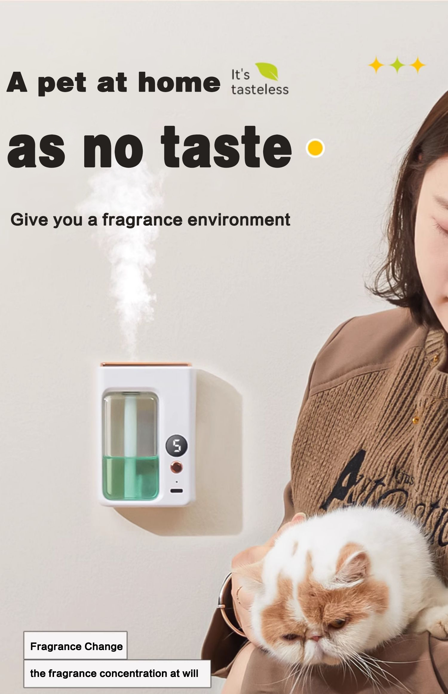 🔥Hot Sale🐾Automatic Aromatherapy Diffuser （friendly for baby pet pregnant woman）