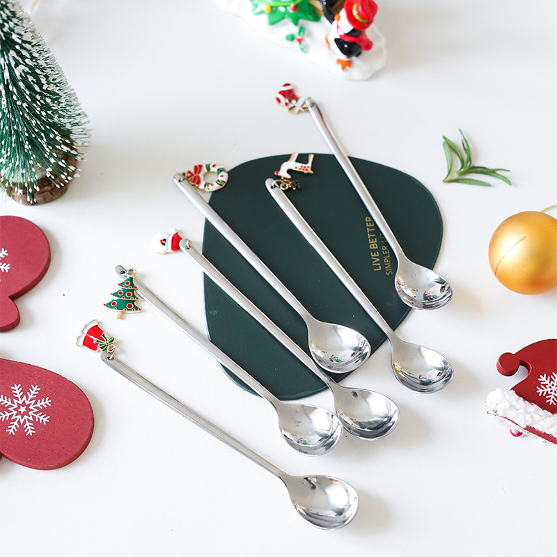 🎅(Early Christmas Sale - Save 48% OFF)Christmas Stainless Steel Spoons/Forks(1 SET)