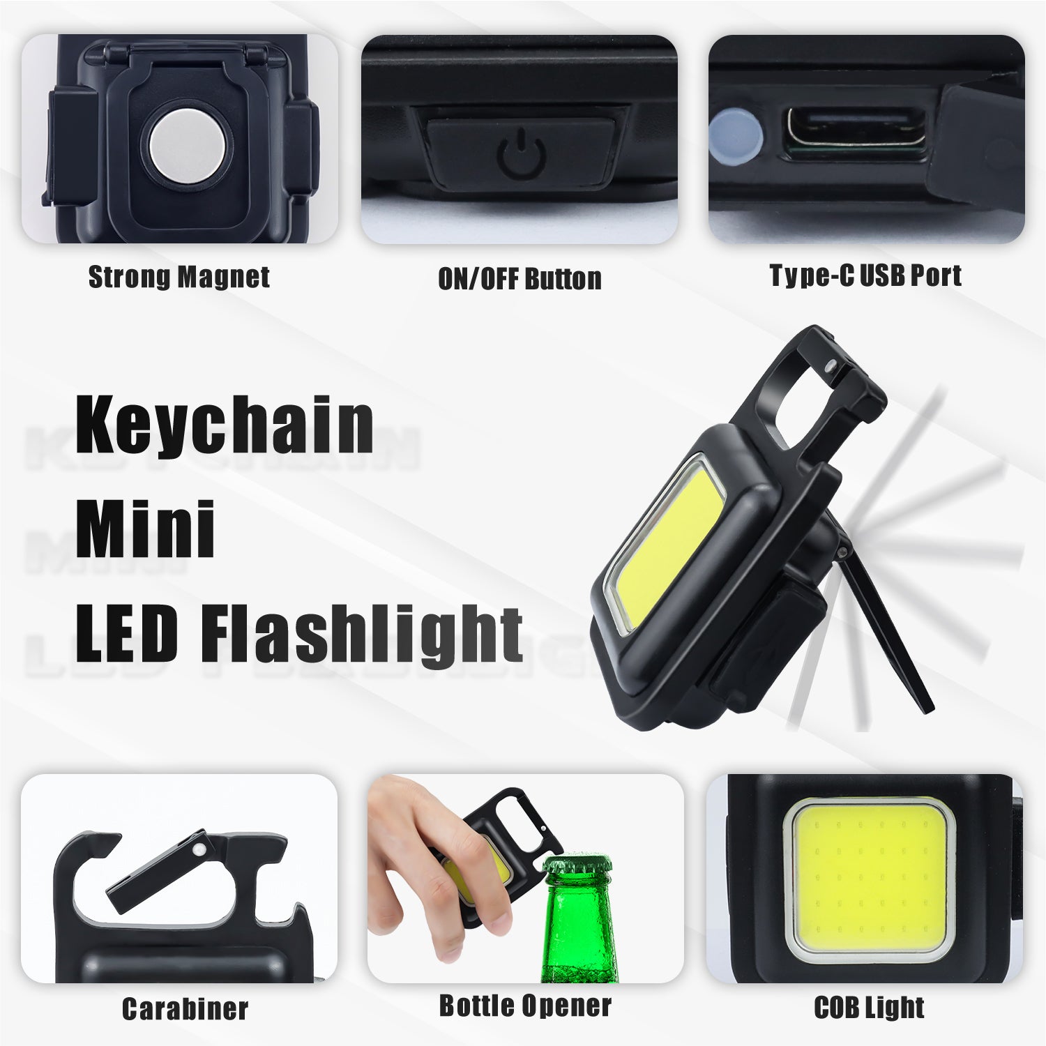 (🎄Christmas Promotion--48%OFF)Mini LED Flashlight Keychain(Buy 5 get 5 Free & Free shipping)