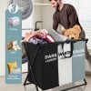 🎁TikTok Last Day Sale - 70% OFF✨3-Section Foldable Laundry Hamper Sorter