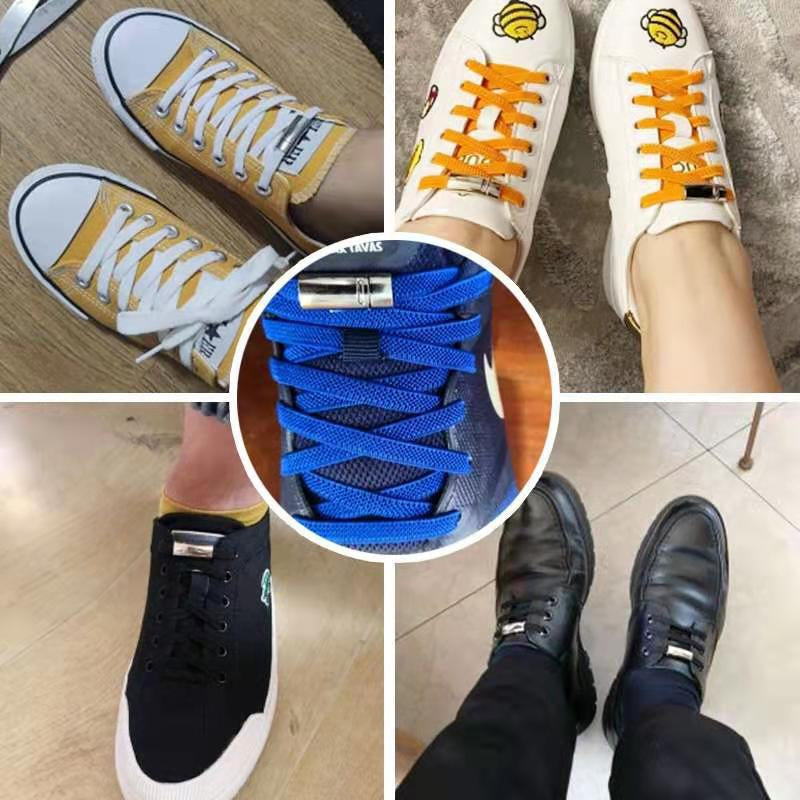 (🔥BUY MORE SAVE MORE🔥)Magnetic Lazy Shoelace Metal Buckle